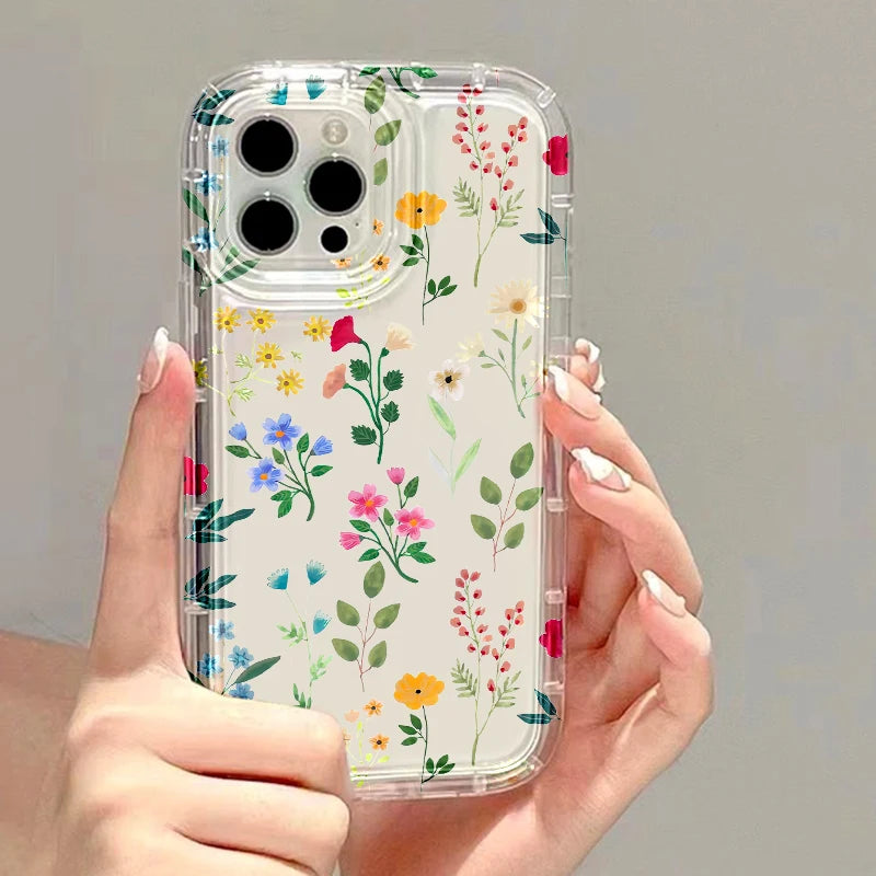 Clear Love Heart Shockproof Silicone Case for iPhone 11–17 Pro Max Series