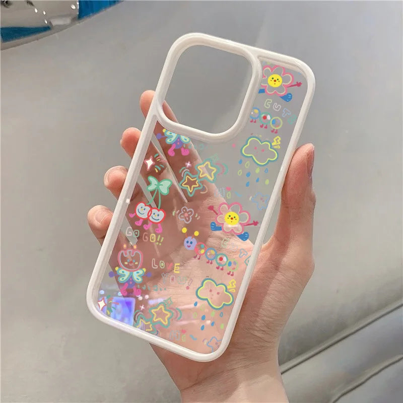 Cute Colorful Cartoon Phone Case for iPhone 7–17 Pro Max Series