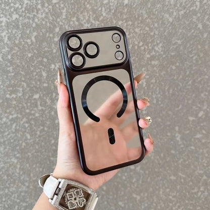 Luxury Matte Transparent MagSafe Magnetic Case for iPhone 15–17 Pro Max Series