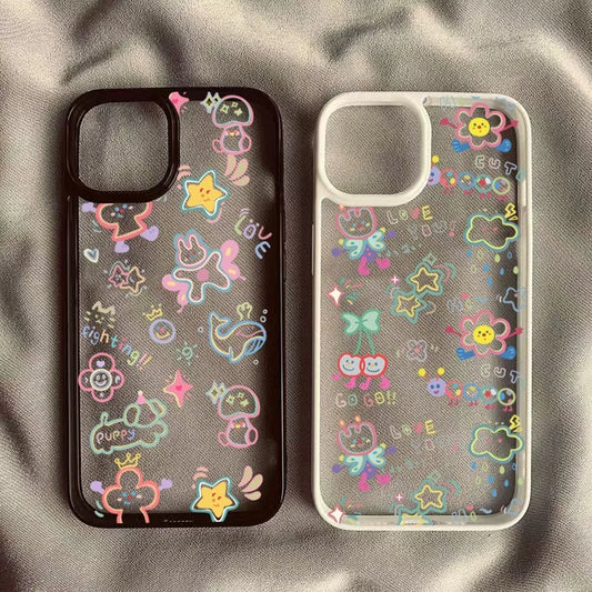 Cute Colorful Cartoon Phone Case for iPhone 7–17 Pro Max Series