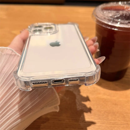 Luxury Clear Shockproof Bumper Case for iPhone 7–17 Series