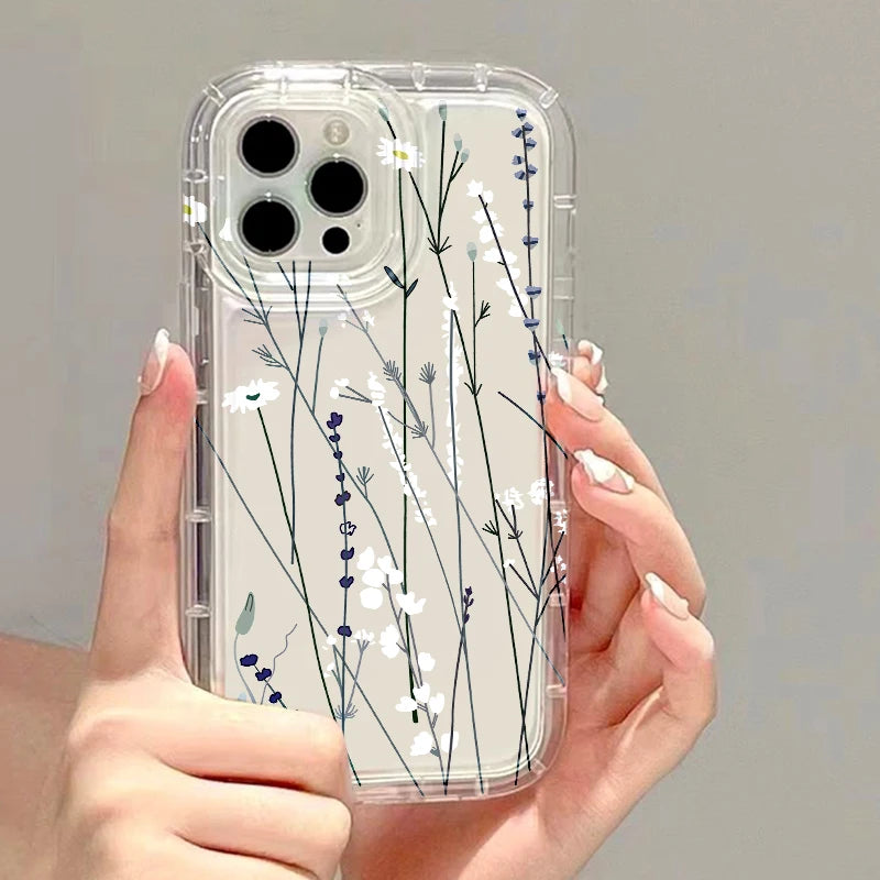 Clear Love Heart Shockproof Silicone Case for iPhone 11–17 Pro Max Series