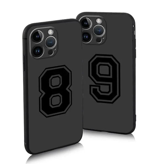 Basketball Numbers Anti-Scratch Phone Case for iPhone 7–16 Plus Series