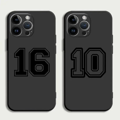 Basketball Numbers Anti-Scratch Phone Case for iPhone 7–16 Plus Series