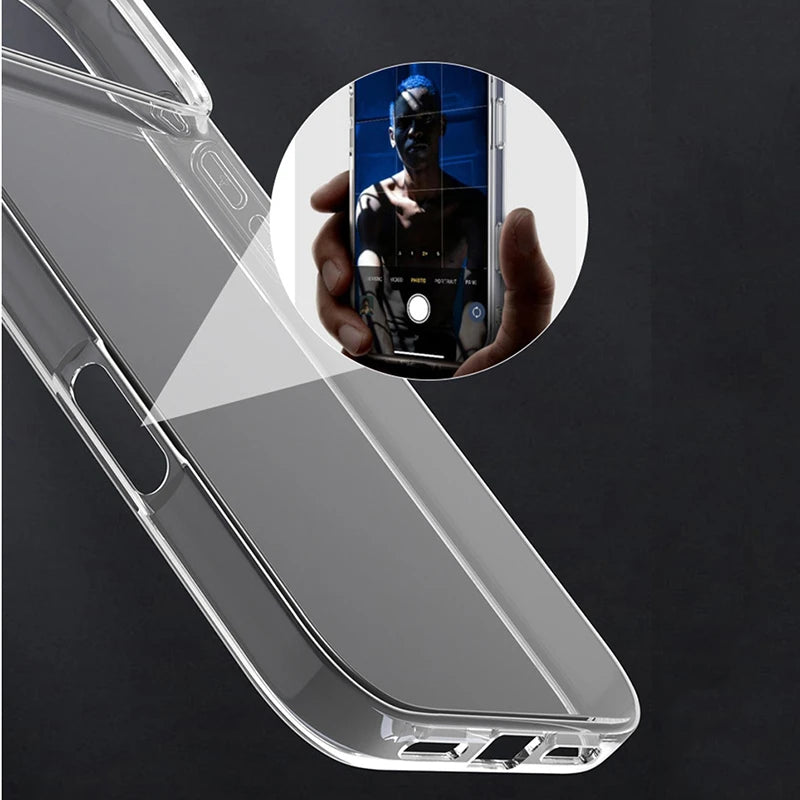 Ultra-Thin Clear Shockproof TPU Case for iPhone 17 Series