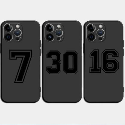Basketball Numbers Anti-Scratch Phone Case for iPhone 7–16 Plus Series