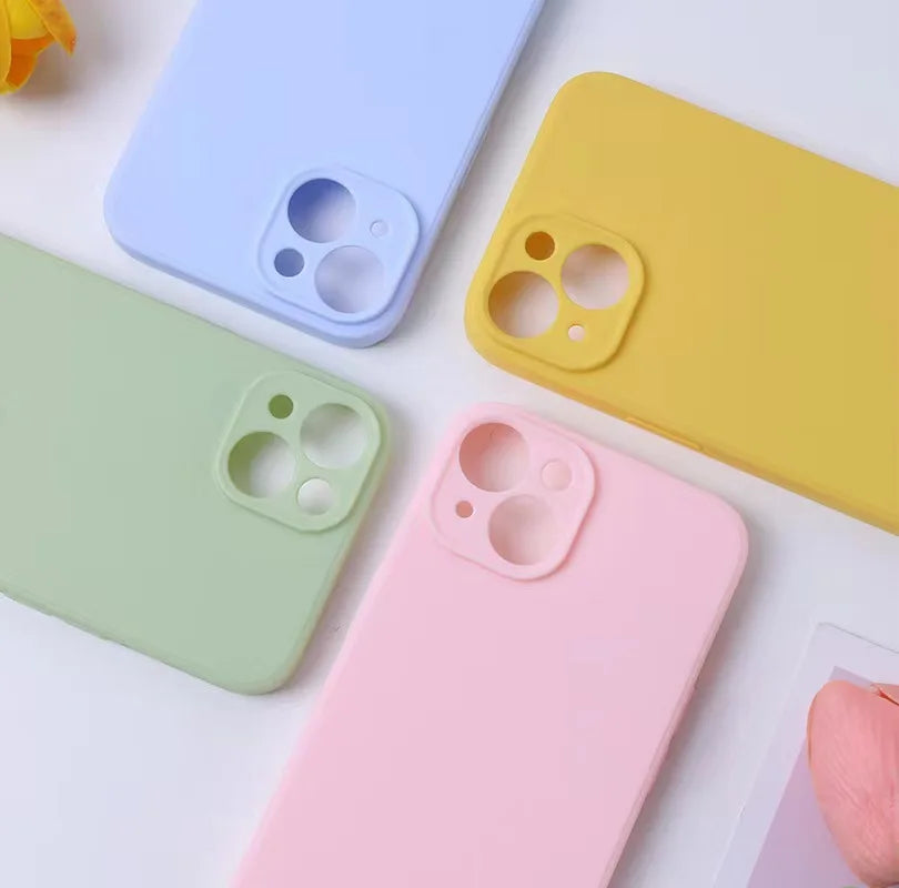liquid Silicone Shockproof Phone Case for iPhone 11–16 Pro Max Series
