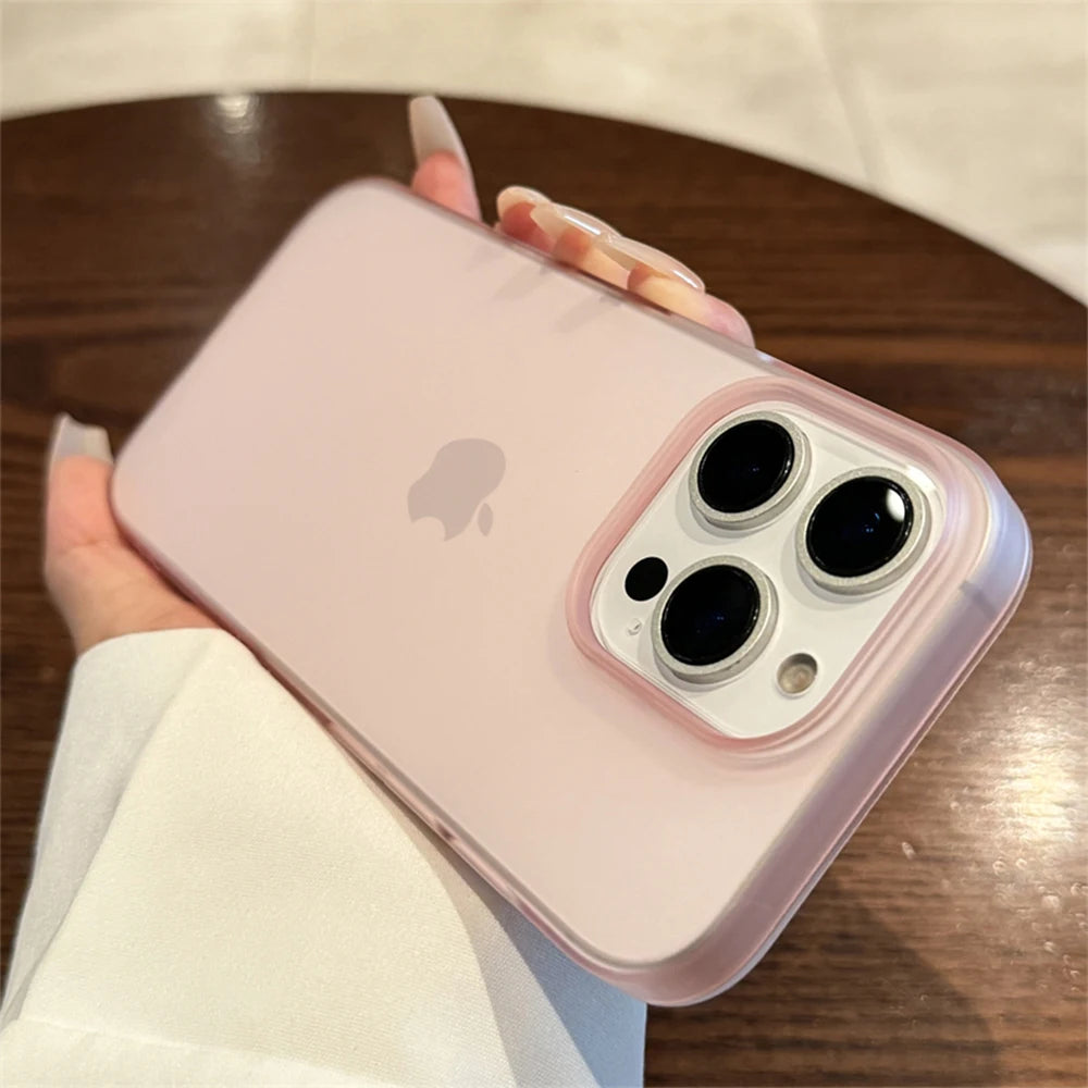 Soft Matte Candy Shockproof iPhone Case