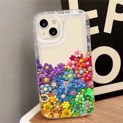 Clear Love Heart Shockproof Silicone Case for iPhone 11–17 Pro Max Series