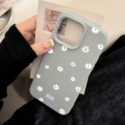 Cute Daisy Flower Shockproof Silicone Case for iPhone 11–17 Pro Max Series