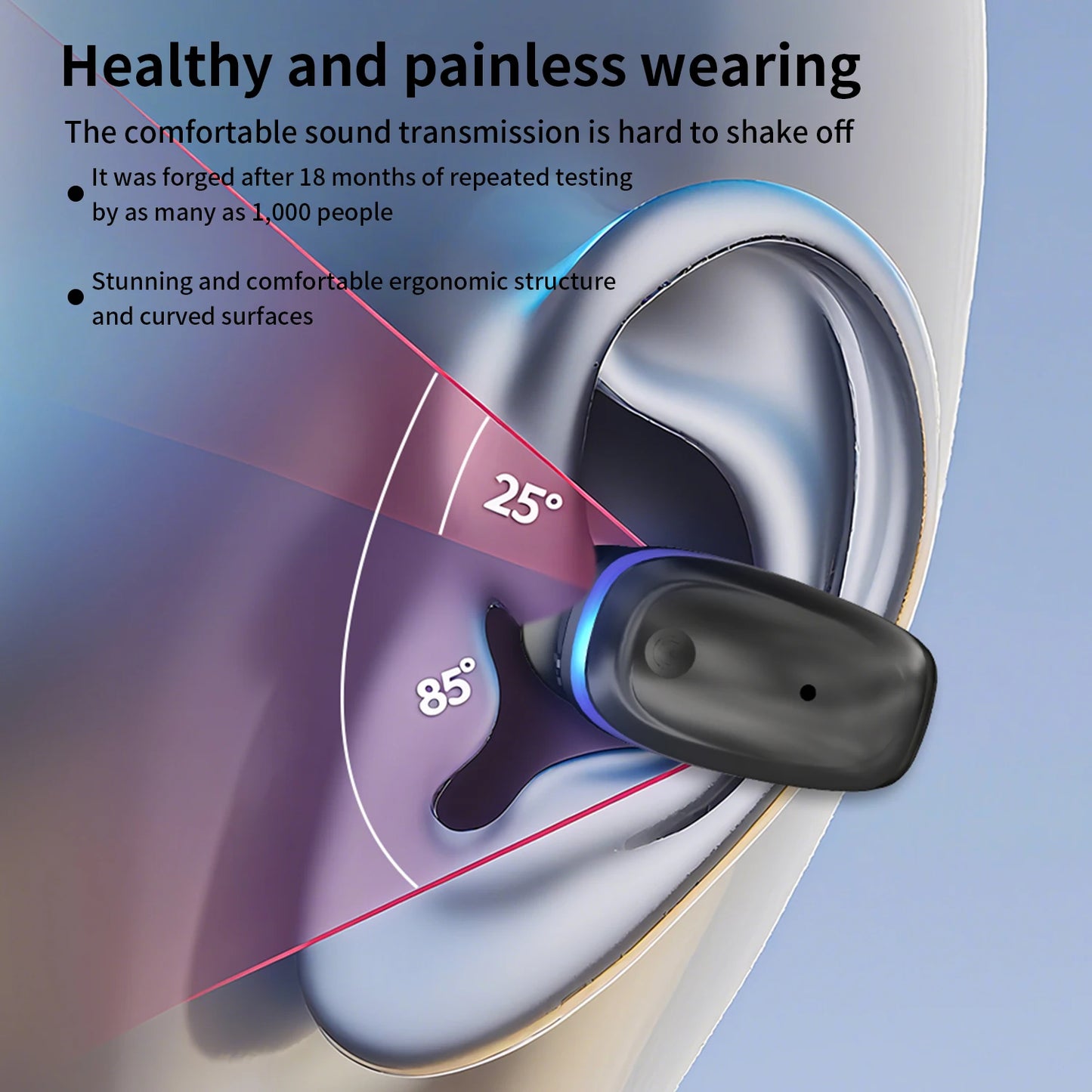 Bluetooth 5.3 Bone Conduction Single-Ear Headset
