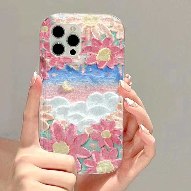 Clear Love Heart Shockproof Silicone Case for iPhone 11–17 Pro Max Series