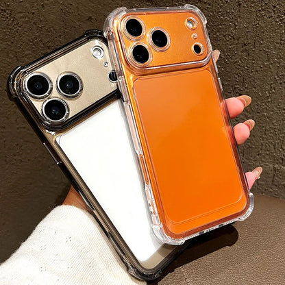 Luxury Clear Shockproof Bumper Case for iPhone 11–17 Pro Max Series