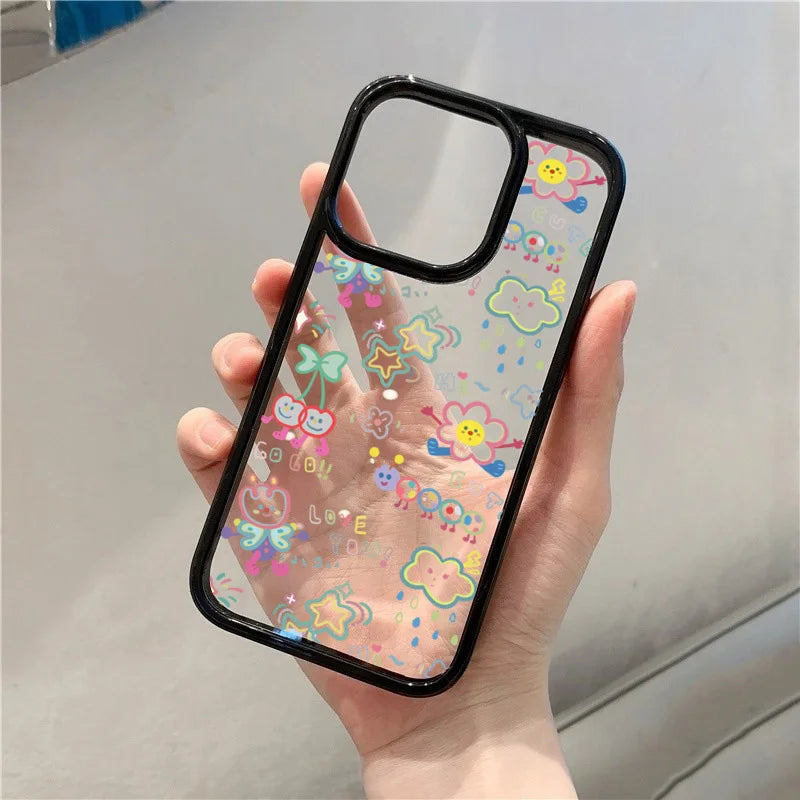 Cute Colorful Cartoon Phone Case for iPhone 7–17 Pro Max Series