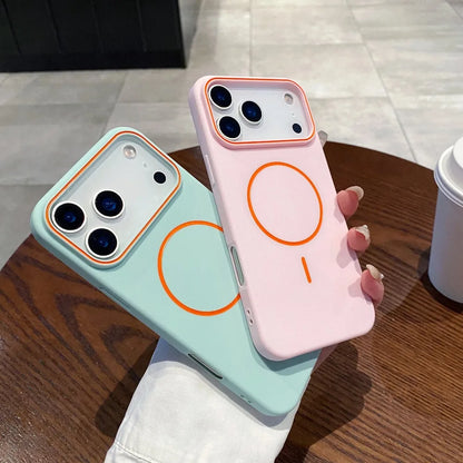 Luxury Matte Magnetic MagSafe Shockproof Case for iPhone 11–17 Pro Max Series