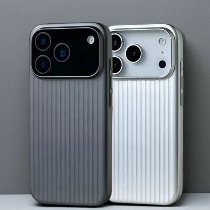 Luxury Wave Suitcase PC Phone Case for iPhone 11–17 Pro Max Series