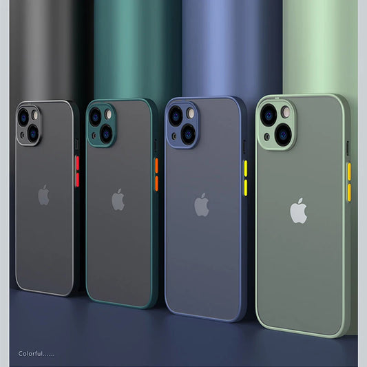 New Armor Shockproof Bumper Case for iPhone 7–15 Pro Max Series