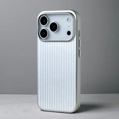Luxury Wave Suitcase PC Phone Case for iPhone 11–17 Pro Max Series